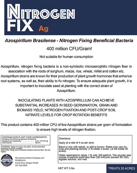 Nitrogen Fix: Azospirillum Brasilense - Big Foot Mycorrhizae